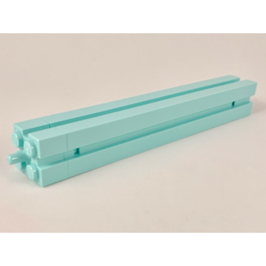 aqua support 2 x 2 x 12 with channels and top peg smooth on all sides