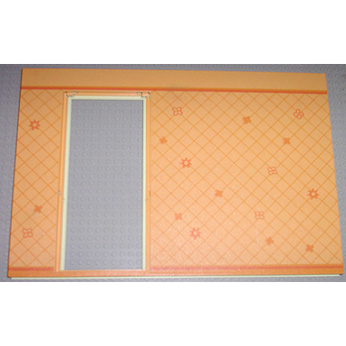 light lime scala wall vertical grooved 40 x 2 x 22 2 3 with door with orange wallpaper pattern