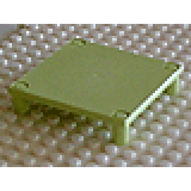 light lime scala platform table 7 x 7 x 1 1 3 with 4 legs