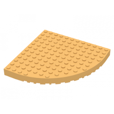 light orange brick round corner 12 x 12