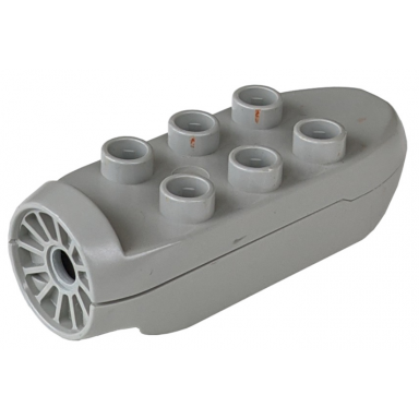light gray duplo airplane jetliner engine