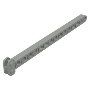 light gray crane arm center technic liftarm 1 x 16