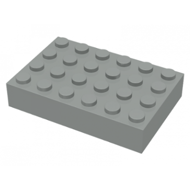 light gray brick 4 x 6