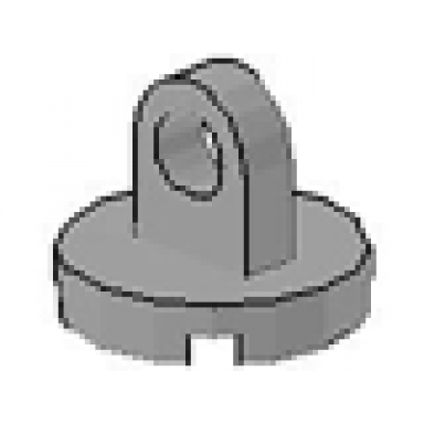 light gray tile round 2 x 2 with lifting ring thin