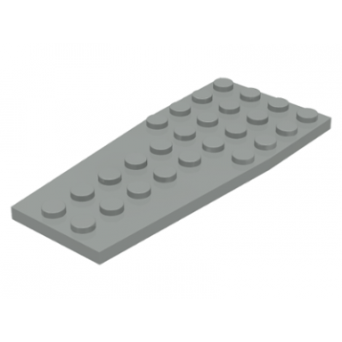 light gray wedge plate 4 x 9 without stud notches
