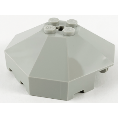 light gray windscreen 6 x 6 x 2 octagonal canopy with axle hole