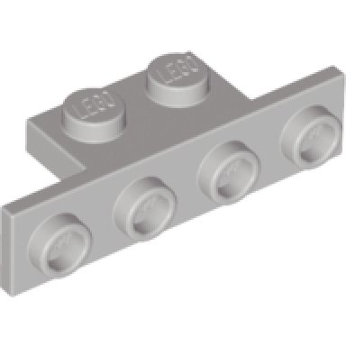 light gray bracket 1 x 2 - 1 x 4