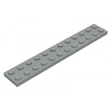 light gray plate 2 x 12
