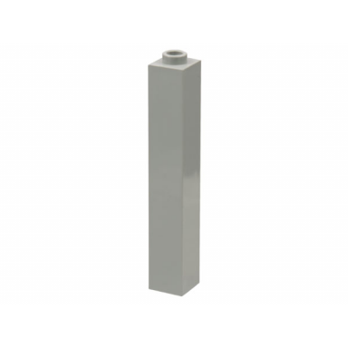light gray brick 1 x 1 x 5 - hollow stud