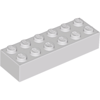 light gray brick 2 x 6