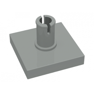 light gray tile modified 2 x 2 with pin