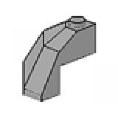 light gray brick modified facet 3 x 3 x 2 top