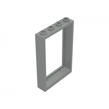 light gray window 1 x 4 x 5 with hollow studs
