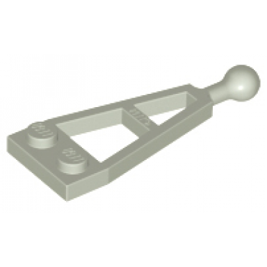 light gray plate modified 1 x 2 with long tow ball