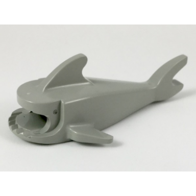 light gray shark body