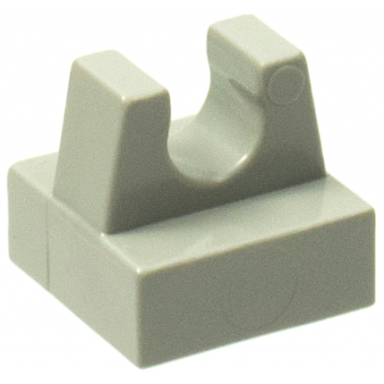 light gray tile modified 1 x 1 with clip