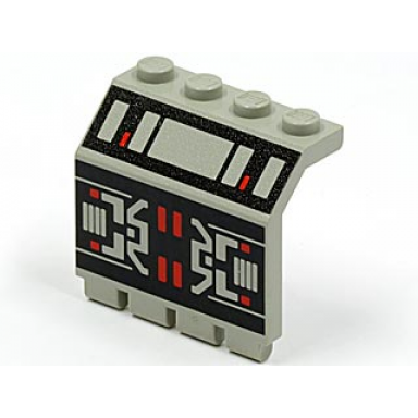 light gray panel 2 x 4 x 3 1 3 with hinge with m:tron pattern