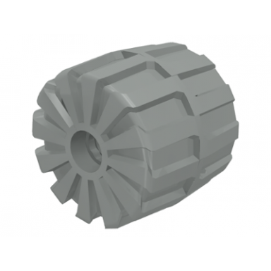 light gray wheel hard plastic medium 35mm d x 31mm