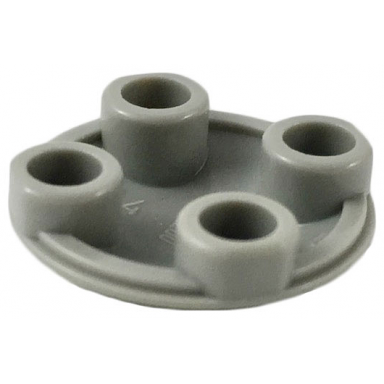 light gray plate round 2 x 2 with rounded bottom boat stud