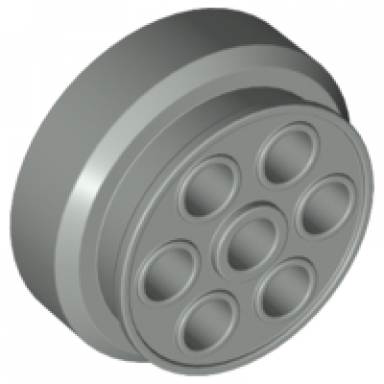 light gray wheel 30mm d x 13mm 13 x 24 model team
