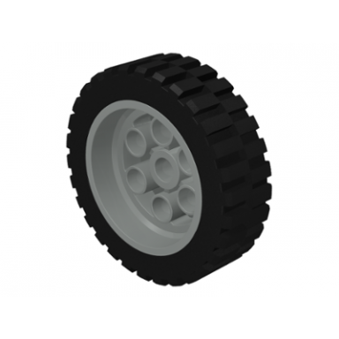 light gray wheel 30mm d x 13mm 13 x 24 model team with black tire 13 x 24 model team 2695 2696