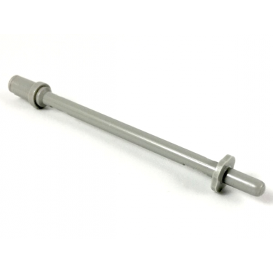 light gray bar 8l with stop rings and pin technic figure accessory ski pole - rounded end
