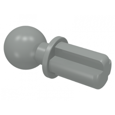 light gray technic axle 1l with tow ball