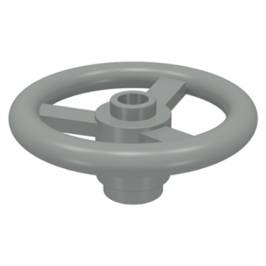 light gray technic steering wheel small 3 studs diameter