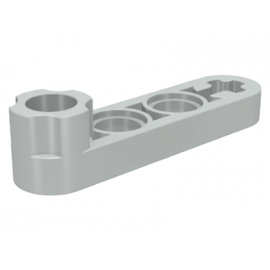 light gray technic liftarm modified stud connector thin 1 x 4