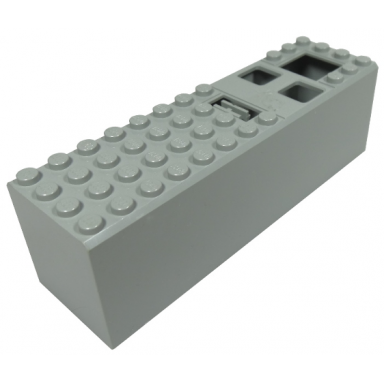 light gray electric 9v battery box 4 x 14 x 4 cover