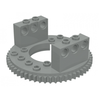 light gray technic turntable 56 tooth extended arms top