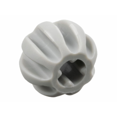 light gray technic ball with grooves