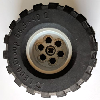 light gray wheel 68.8 x 40 balloon large with black tire 68.8 x 40 balloon large 2996 2995