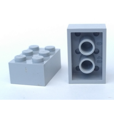 light gray brick 2 x 3 without cross supports