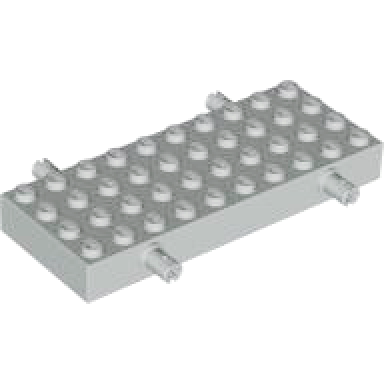 light gray brick modified 4 x 10 with 4 pins