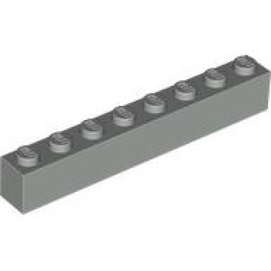 light gray brick 1 x 8
