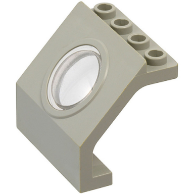 light gray panel 4 x 3 x 3 with trans-clear porthole