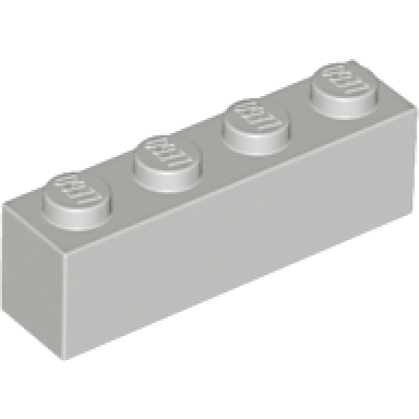 light gray brick 1 x 4