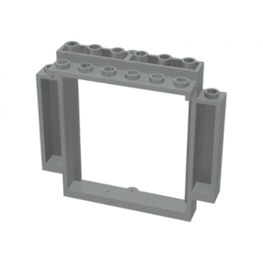 light gray door frame 2 x 8 x 6 swivel with bottom notches