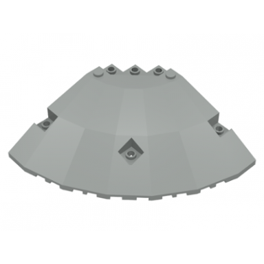 light gray panel 10 x 10 x 2 1 3 quarter saucer top