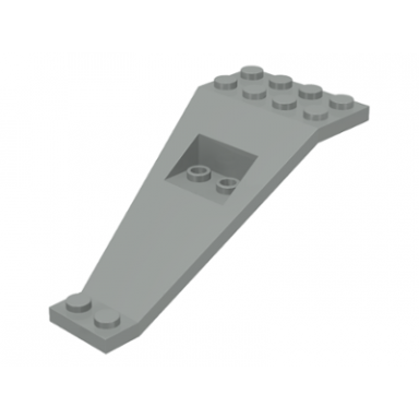 light gray wing plate bi-level 8 x 4 and 2 x 3 1 3 down