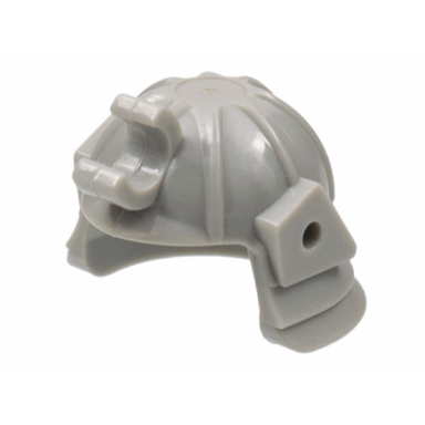 light gray minifigure headgear helmet ninja samurai with clip and short visor
