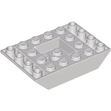 light gray slope inverted 45 6 x 4 double with recessed center