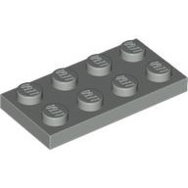 light gray plate 2 x 4
