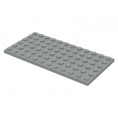 light gray plate 6 x 12