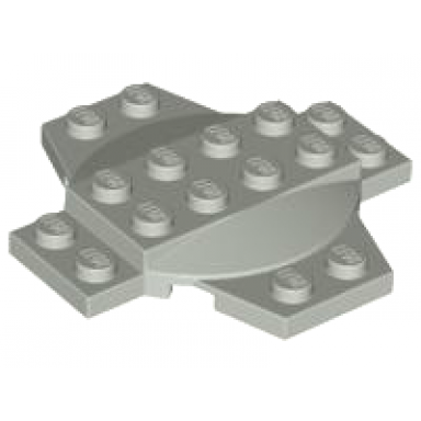 light gray plate modified 6 x 6 x 2 3 cross with dome