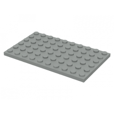 light gray plate 6 x 10