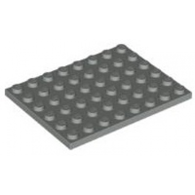 light gray plate 6 x 8