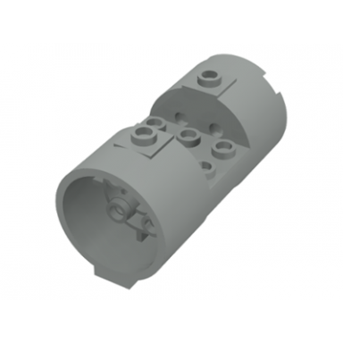 light gray cylinder 3 x 6 x 2 2 3 horizontal - round connections between interior studs