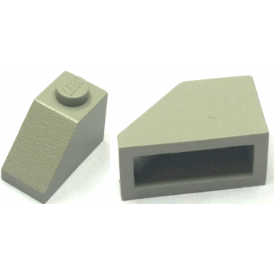 light gray slope 45 2 x 1 without bottom tube